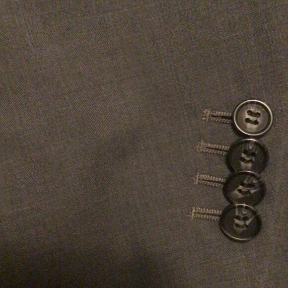 Men's Wool Suit Grey 46 Reg - Picture 3 of 15